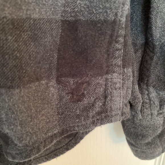 American Eagle Outfitters flannel long sleeve button up check shirt plaid - Picture 2 of 9